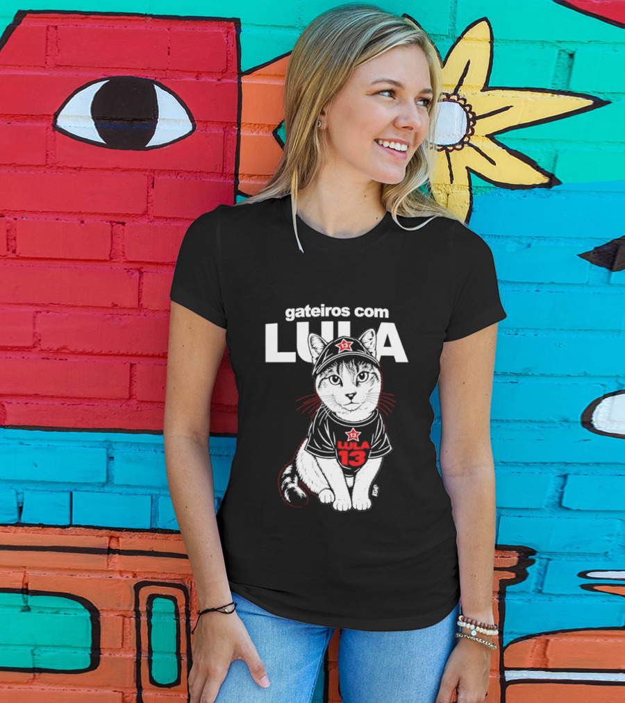 Gateiros Com Lula Cat 13 Brazil T-Shirt
