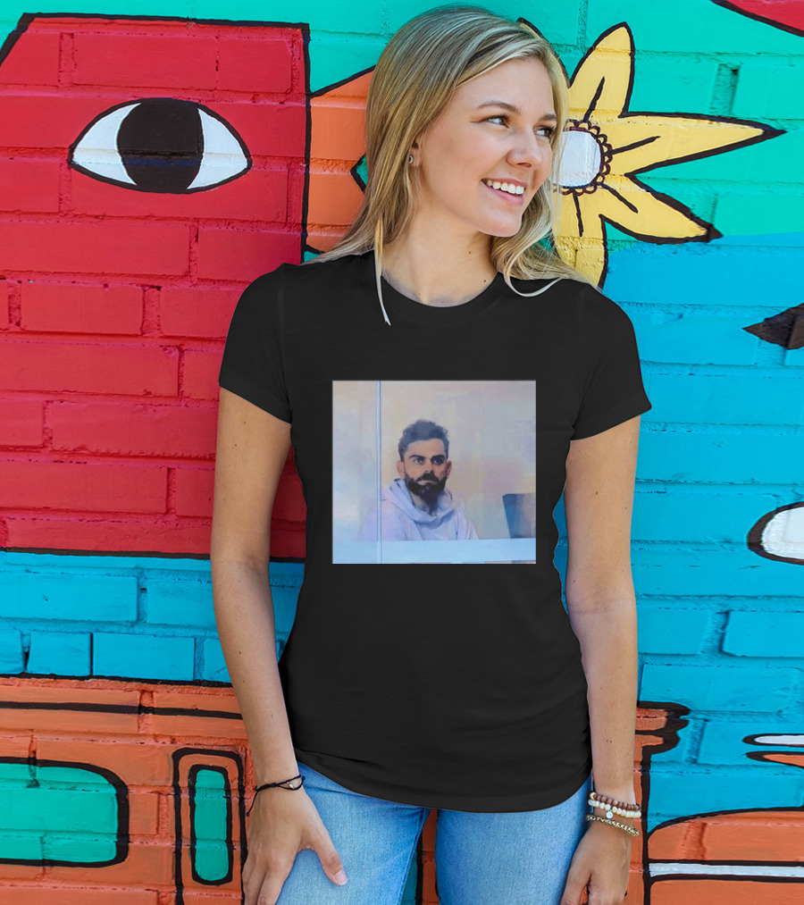 Virat Kohli Reflective Mood Cricket T-Shirt