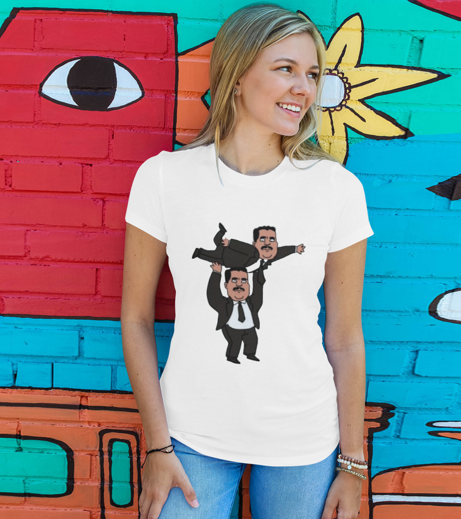 Guillermo Rodriguez Cartoon Lifting Himself Jimmy Kimmel Live T-Shirt