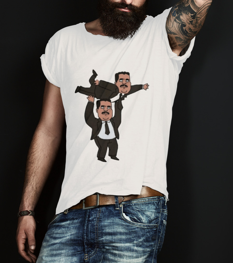 Guillermo Rodriguez Cartoon Lifting Himself Jimmy Kimmel Live T-Shirt