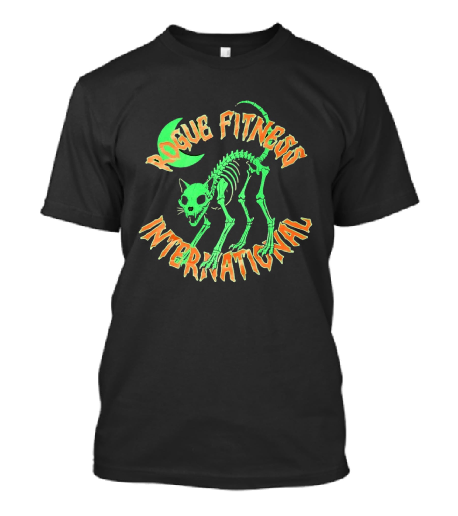 Rogue Fitness International Glowing Skeleton Cat T-Shirt