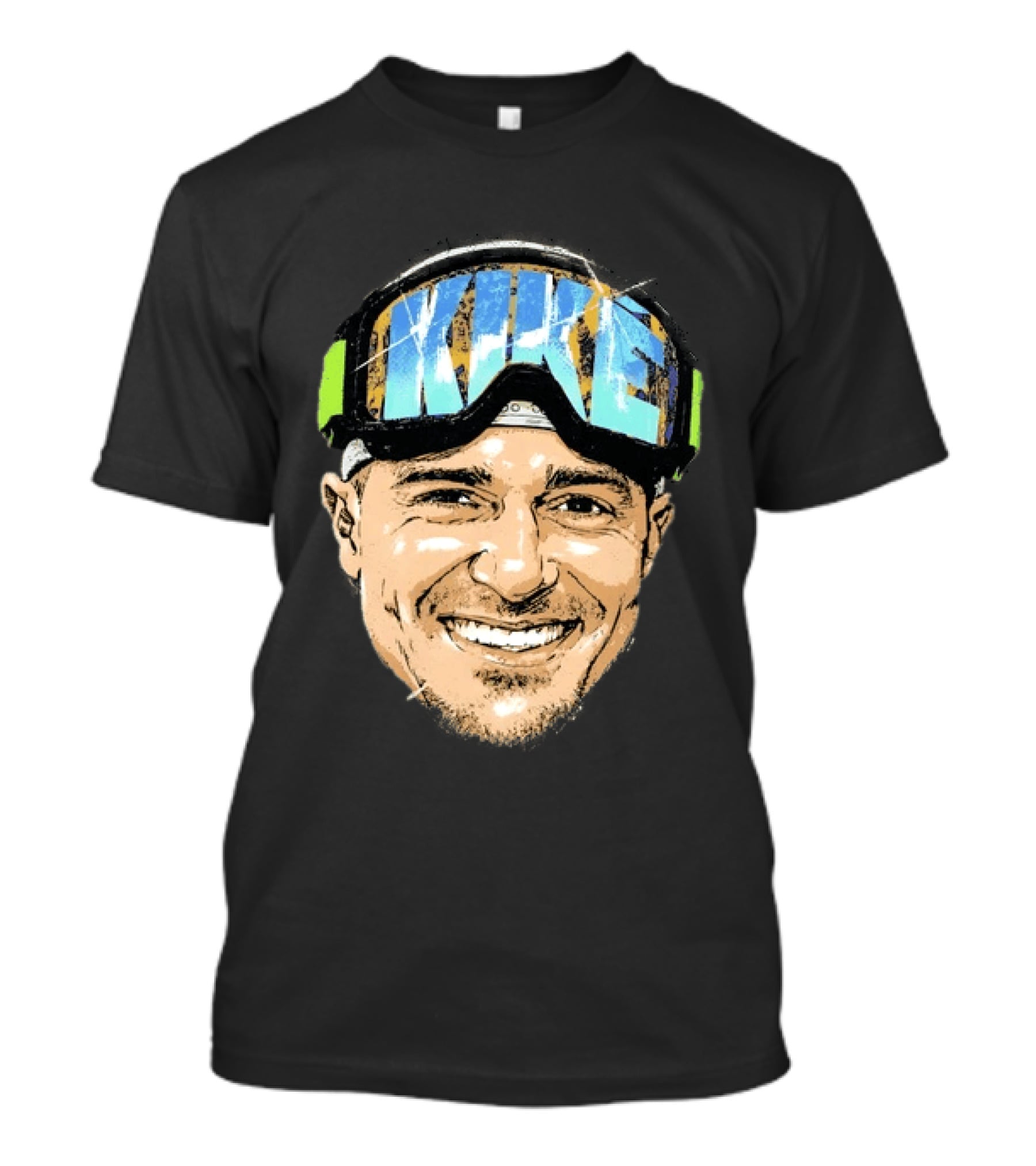 Kike Hernandez Dodgers Number 8 Face Goggles T-Shirt