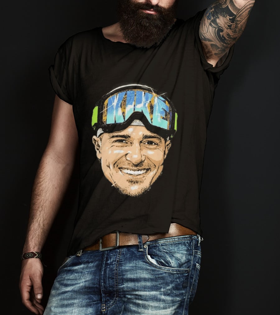 Kike Hernandez Dodgers Number 8 Face Goggles T-Shirt