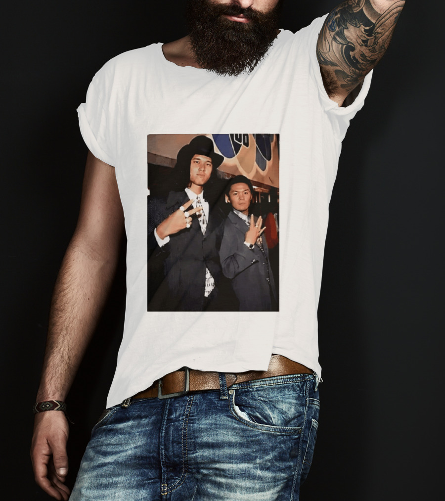 Shohei Ohtani And Ippei Mizuhara Cubbies Style Polaroid T-Shirt