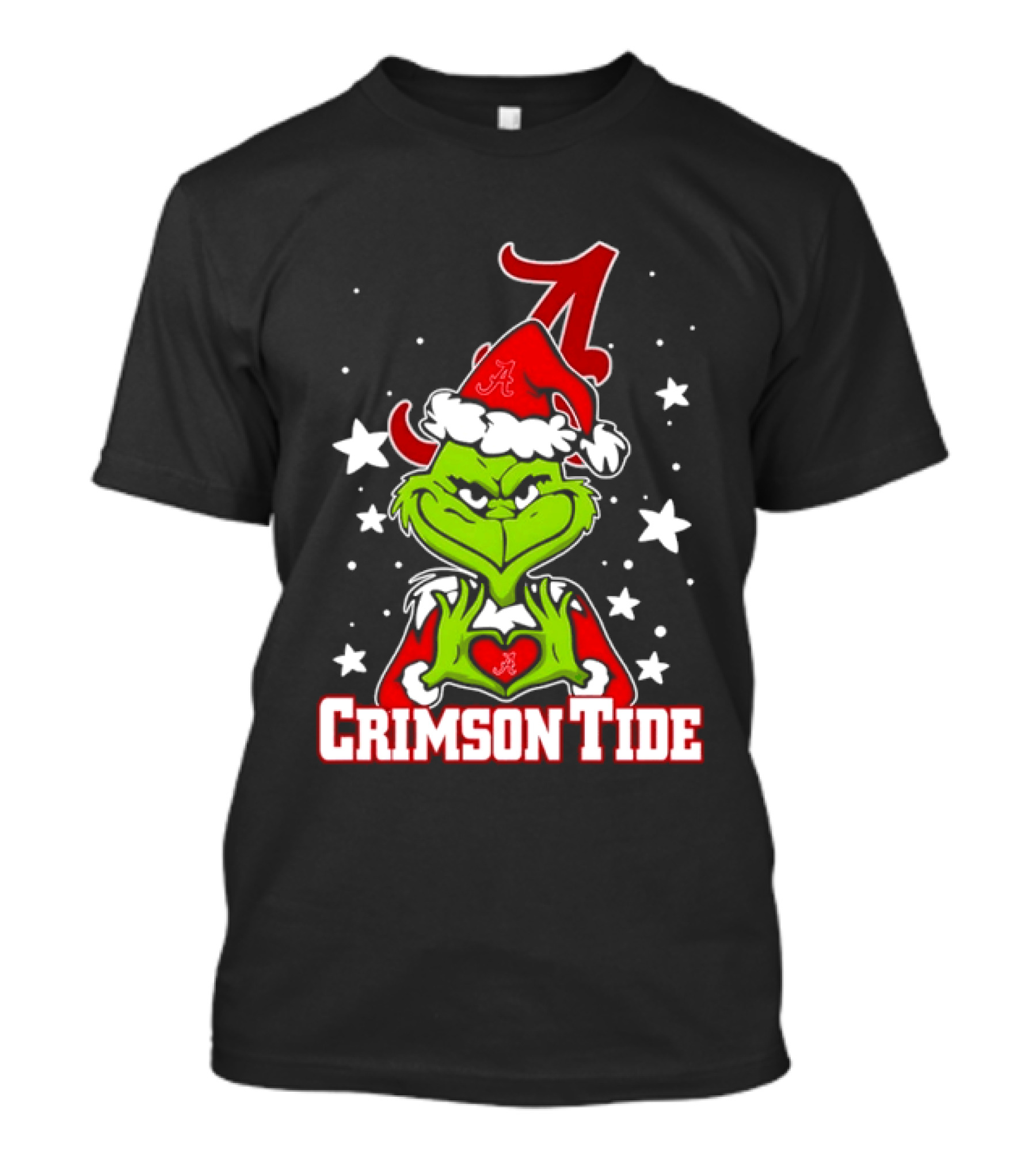 Alabama Crimson Tide Grinch Christmas Holiday T-Shirt