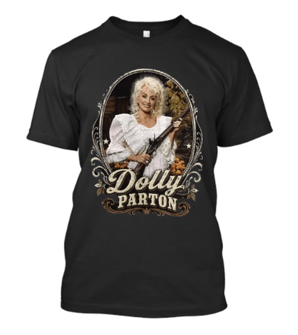 Dolly Parton Decorative Oval Frame With Musket T-Shirt