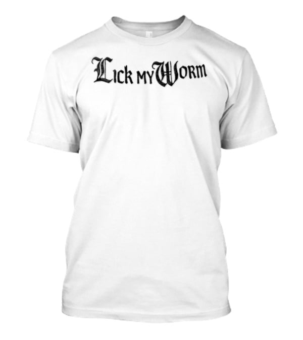 Alexander Skarsgård Lick My Worm Fantasy Lettering T-Shirt