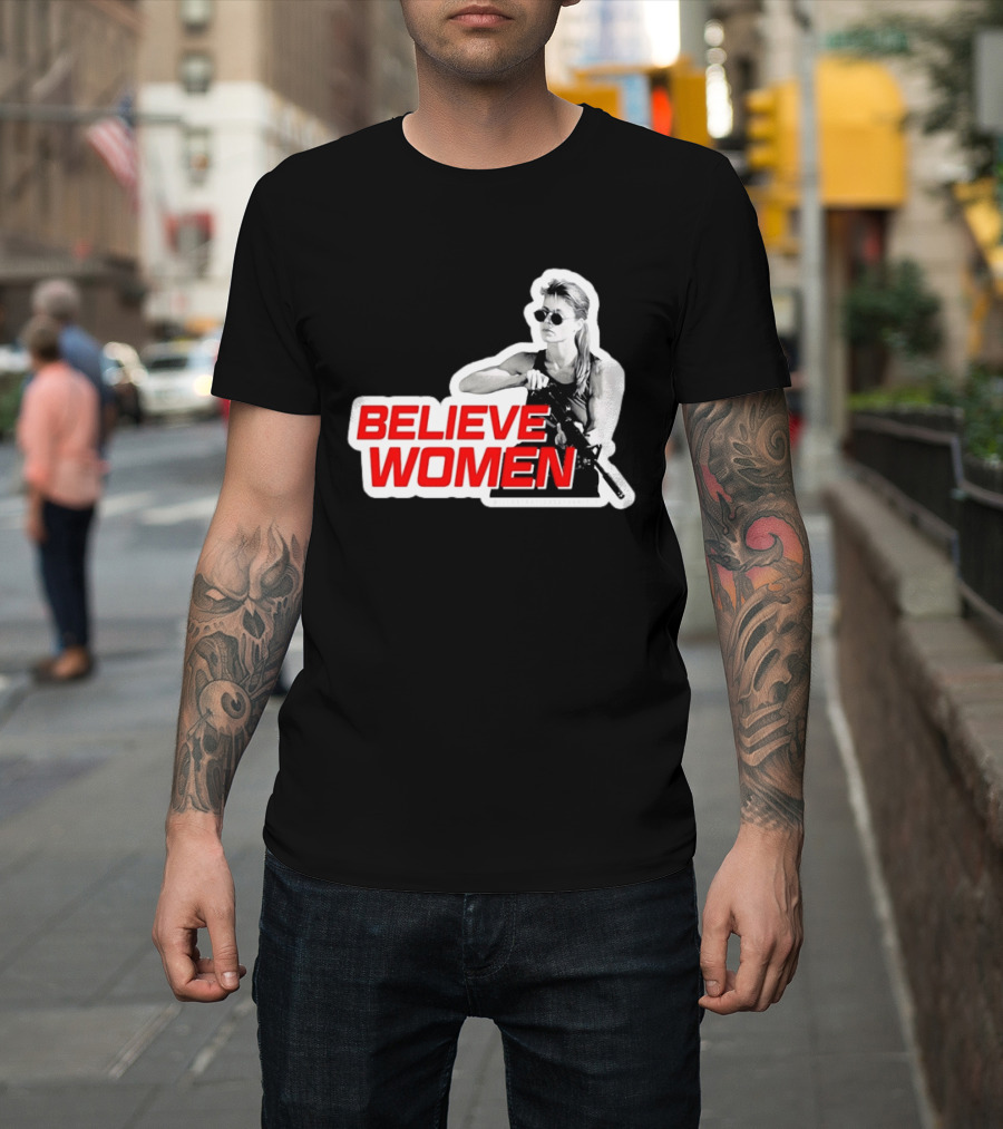 Believe Women Sarah Connor Terminator Halftone T-Shirt