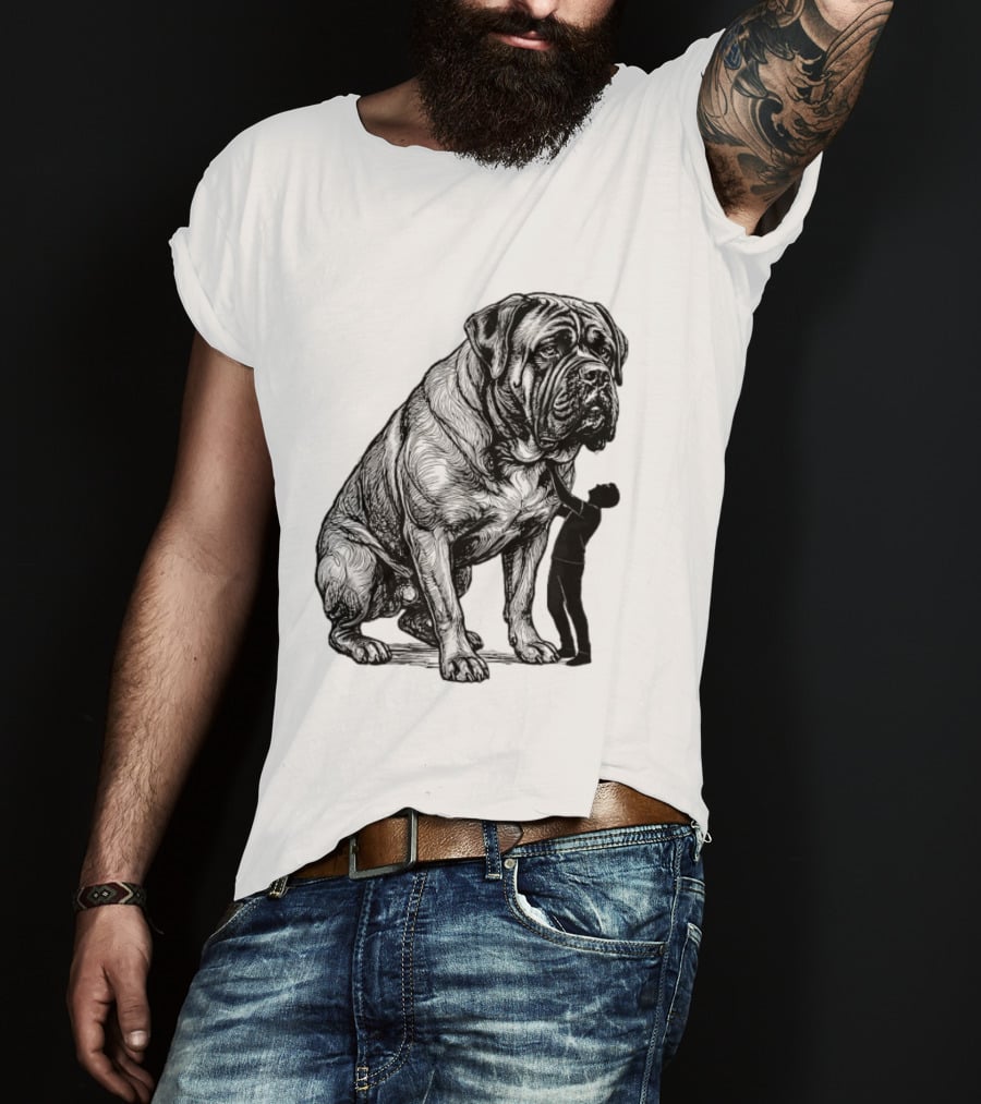 Cane Corso 110 Pounds Leaning On Me Dog Lover T-Shirt