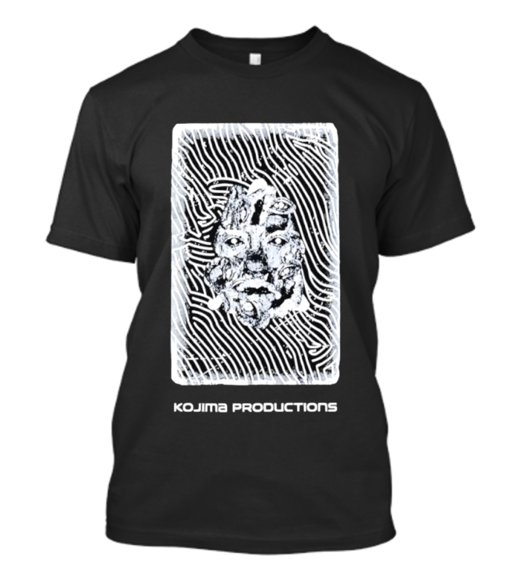 KOJIMA PRODUCTIONS Black And White Face T-Shirt