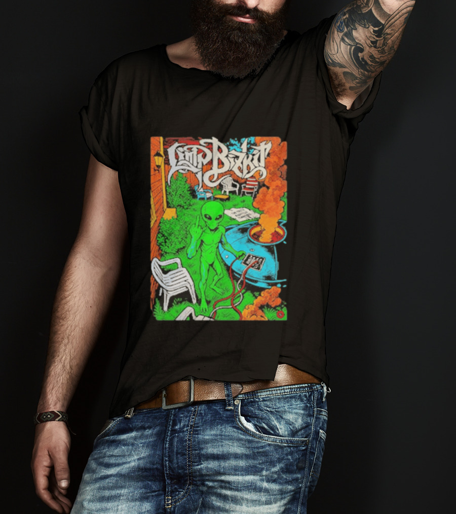 Limp Bizkit Alien Backyard Scene Nashville Tennessee The Truth October 11 And 12 2026 T-Shirt