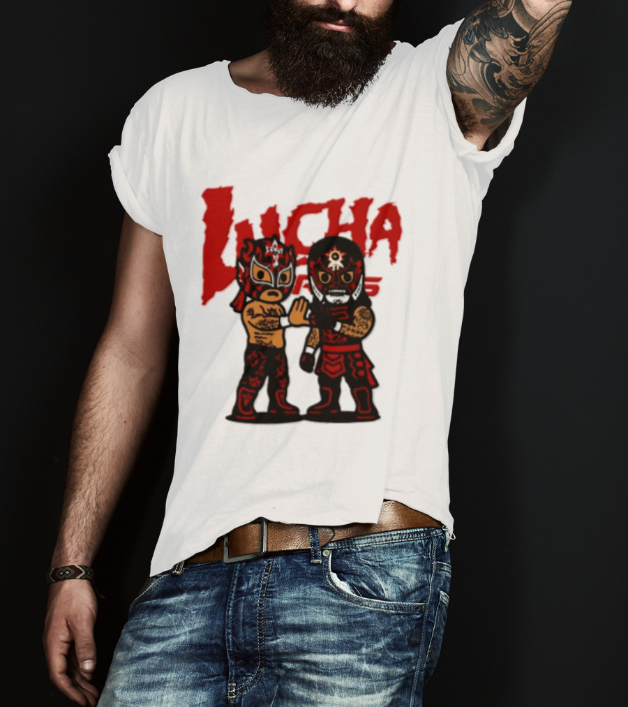 Penta El Zero Miedo Rey Fenix Lucha Bros Chibi Luchadores High Five T-Shirt