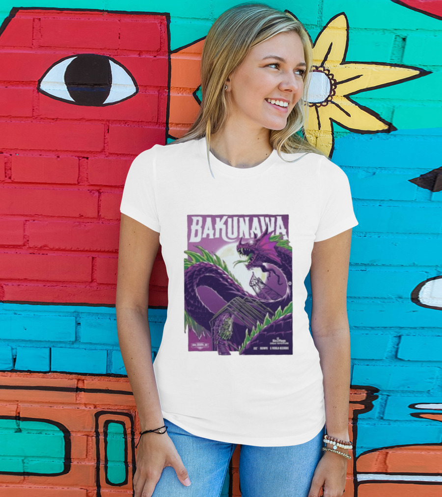 Bakunawa Project Purple Six Flags Great Adventure Roller 32 Stories 100 MPH 6 World Records T-Shirt
