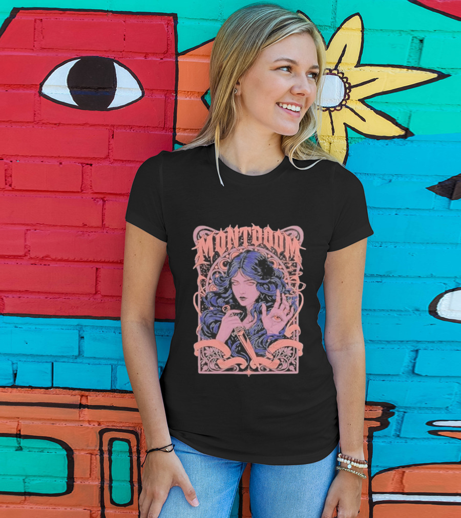 Montdoom Witch With Dagger And All Seeing Eye Enchantment T-Shirt