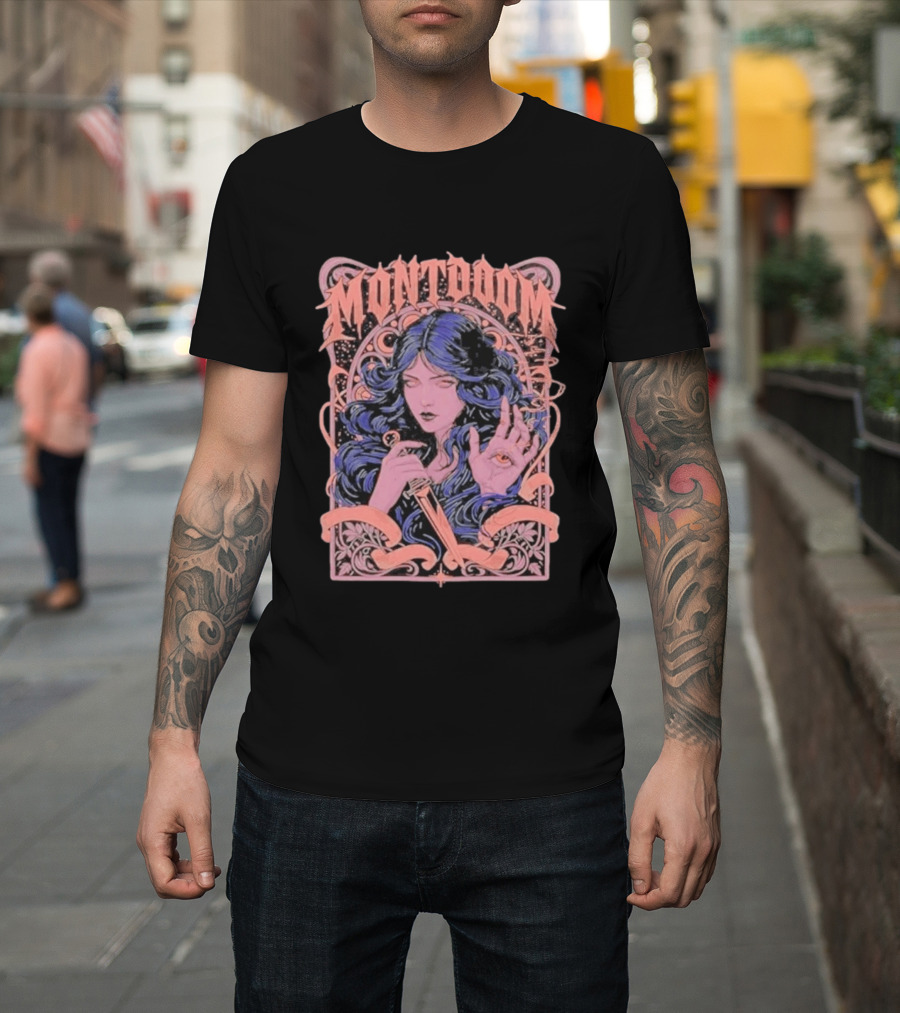 Montdoom Witch With Dagger And All Seeing Eye Enchantment T-Shirt