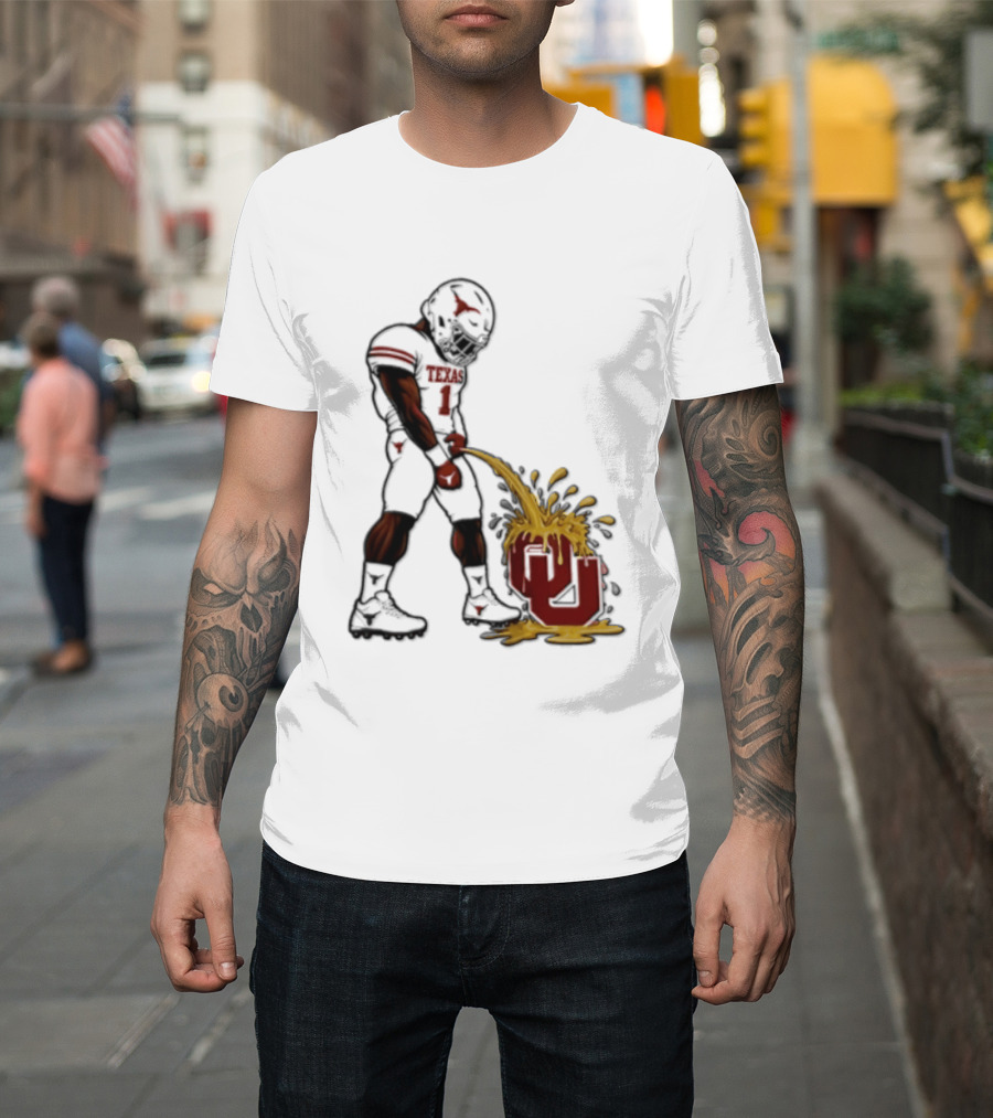 Colin Simmons Texas Football Rivalry With Oklahoma Sooners T-Shirt