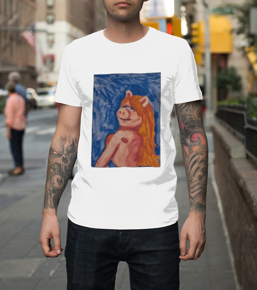Miss Piggy Carpenter Painting The Muppets Miss Piggy Venus T-Shirt