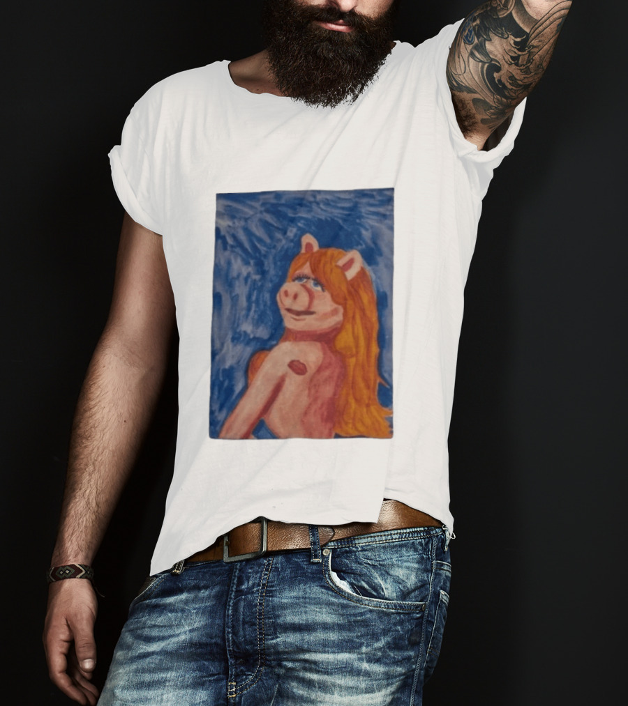 Miss Piggy Carpenter Painting The Muppets Miss Piggy Venus T-Shirt
