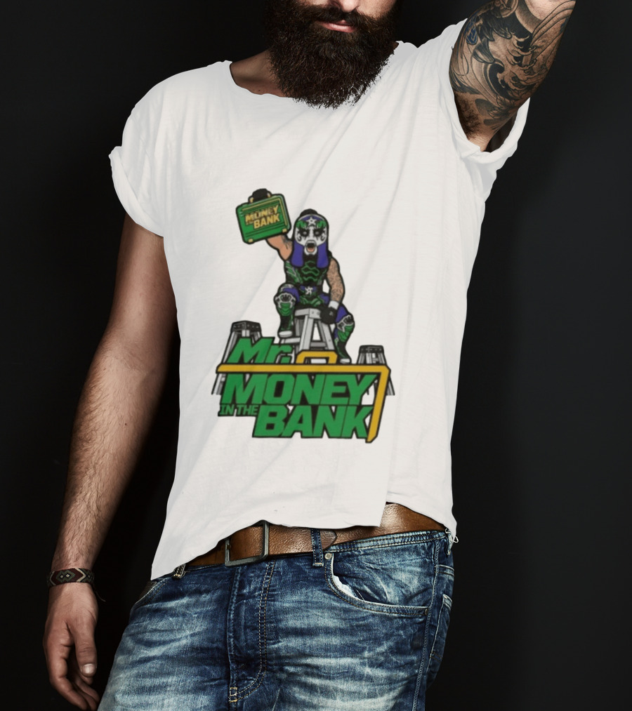 Mr Money In The Bank WWE Ladder Match Wrestling Superstars T-Shirt