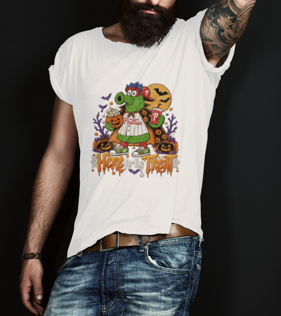Halloween Phanatic Phillies Here For The Treat T-Shirt