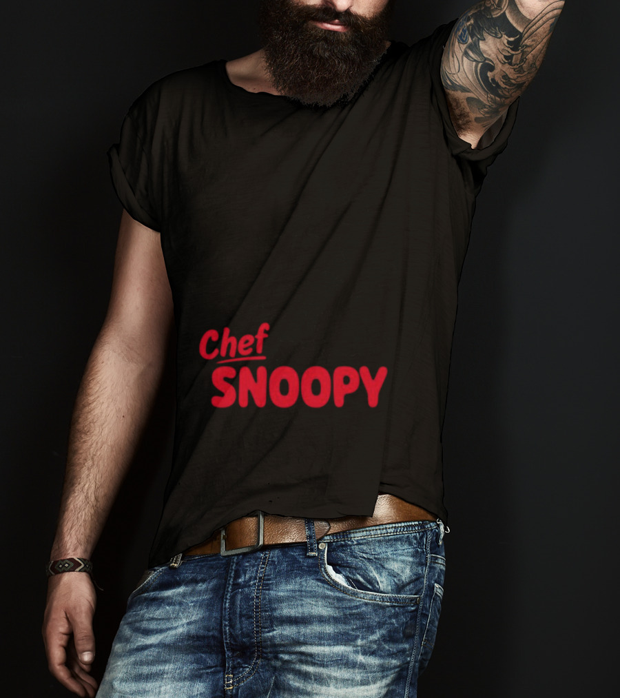 Chef Snoopy Peanuts Cooking Utensils T-Shirt