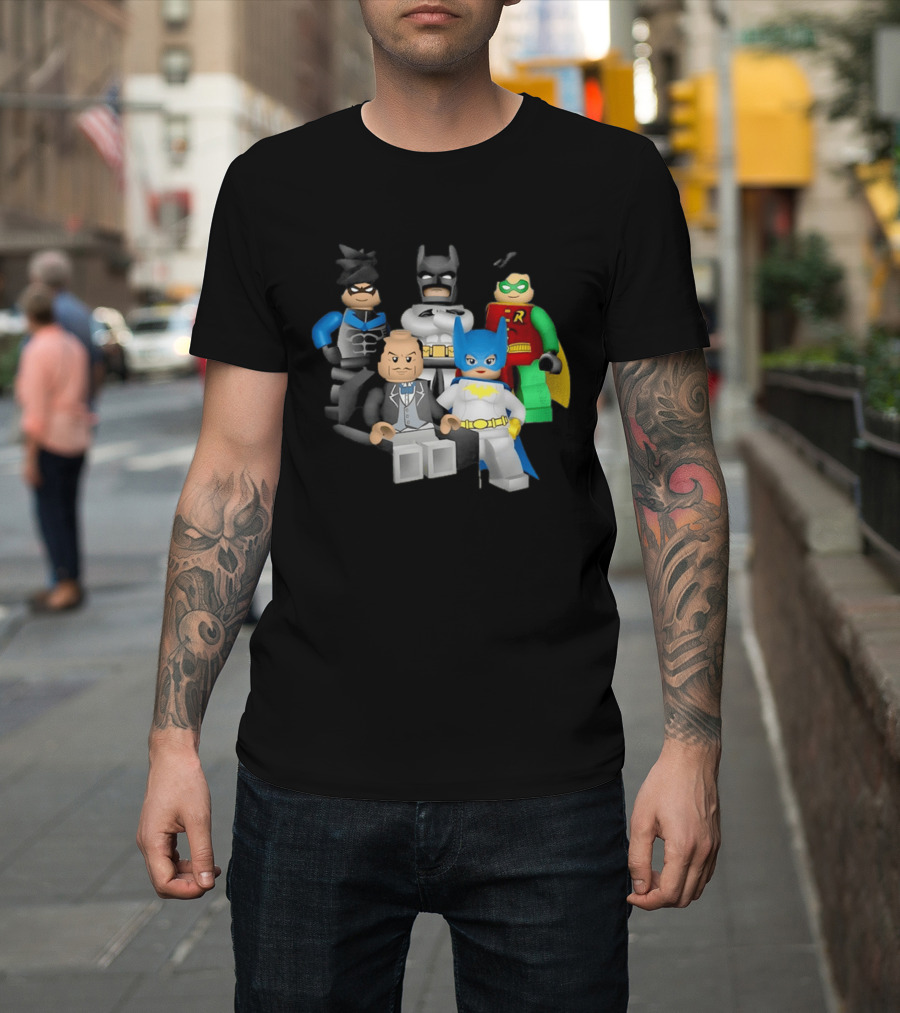 Lego Batman The Videogame Group Batman Robin Alfred LEGO Characters T-Shirt
