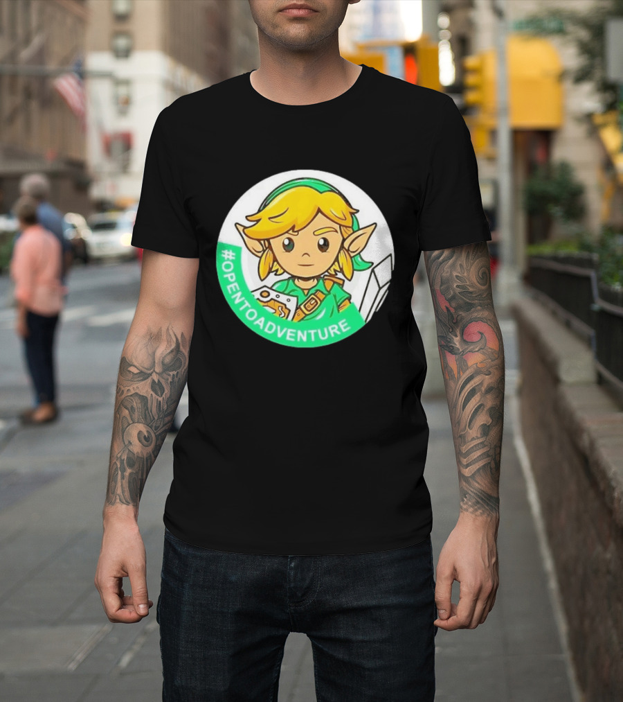 #OPENTOADVENTURE Link The Legend Of Zelda T-Shirt