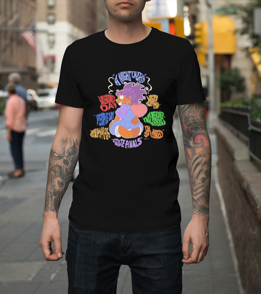 A Night Out Valentine's Day Two Headed Rabbit Rare Animals So Loved T-Shirt