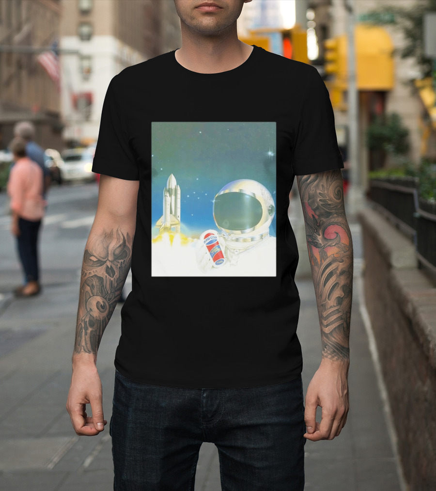Pepsi Cola Astronaut Space Shuttle USA Reach For The Stars T-Shirt