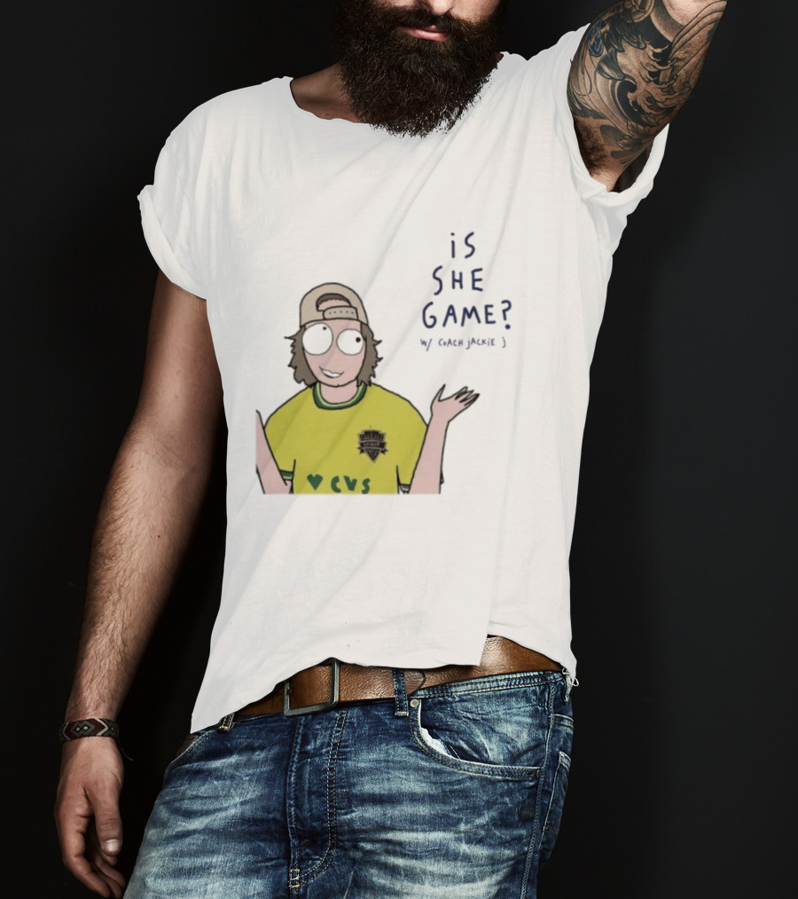 Is She Game Coach Jackie J CVS Soccer Team T-Shirt