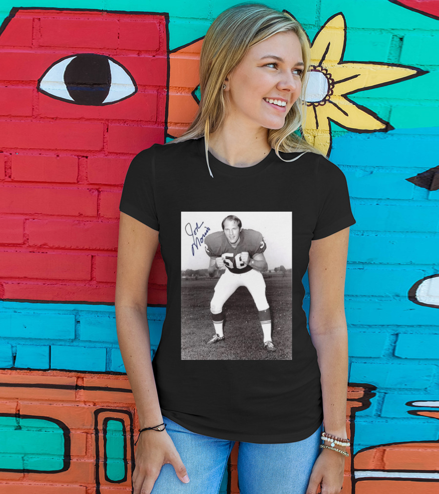 Rip Jon Morris 1942 2026 Signed Photo Vintage Football Player 56 T-Shirt