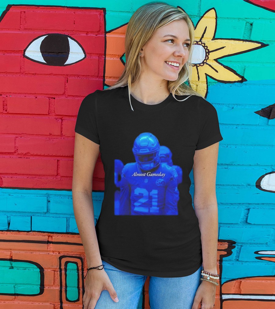 Seattle Seahawks 21 Almost Gameday Football Player T-Shirt