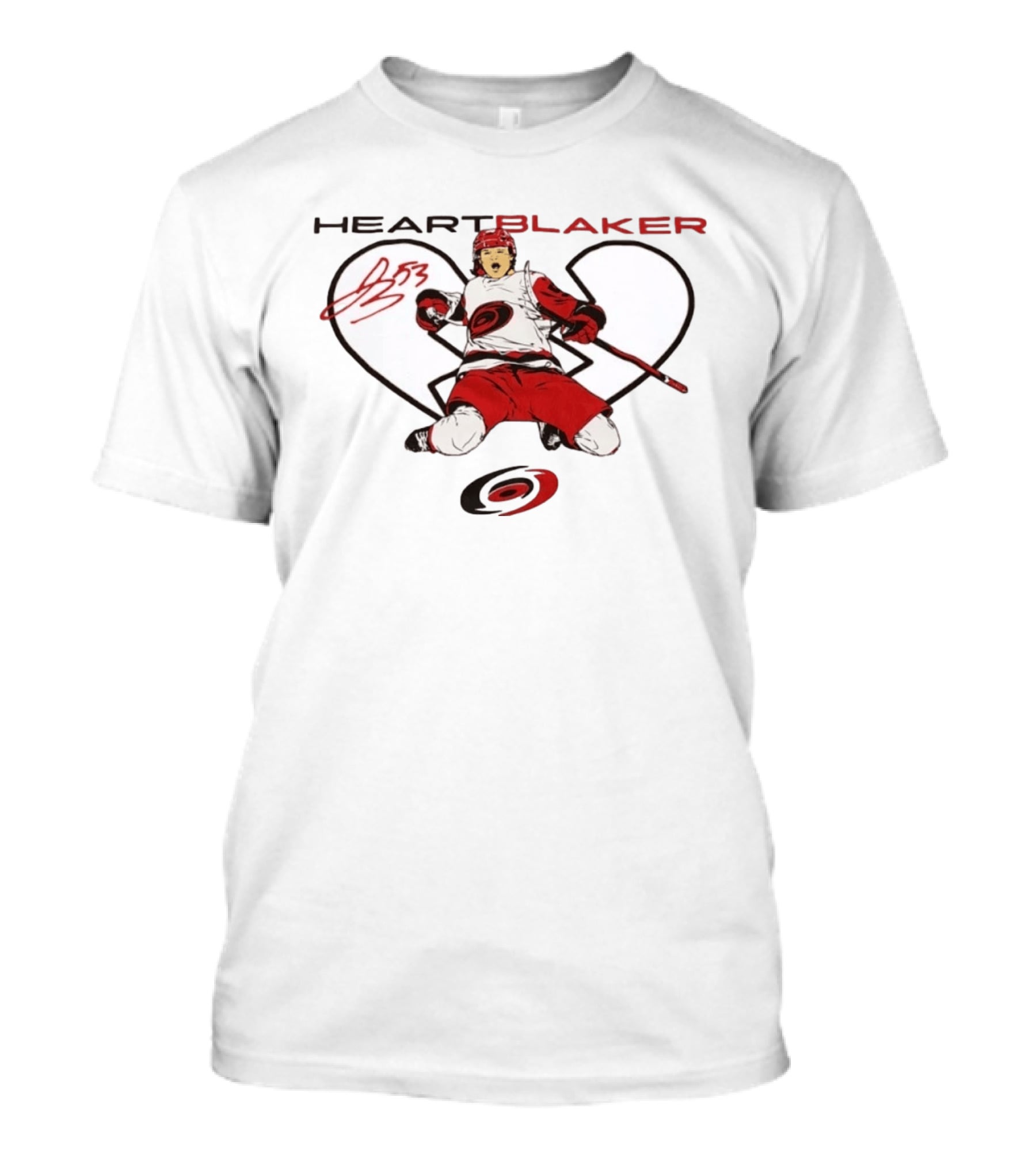 Heartblaker 53 Michael Bunting Carolina Hurricanes T-Shirt