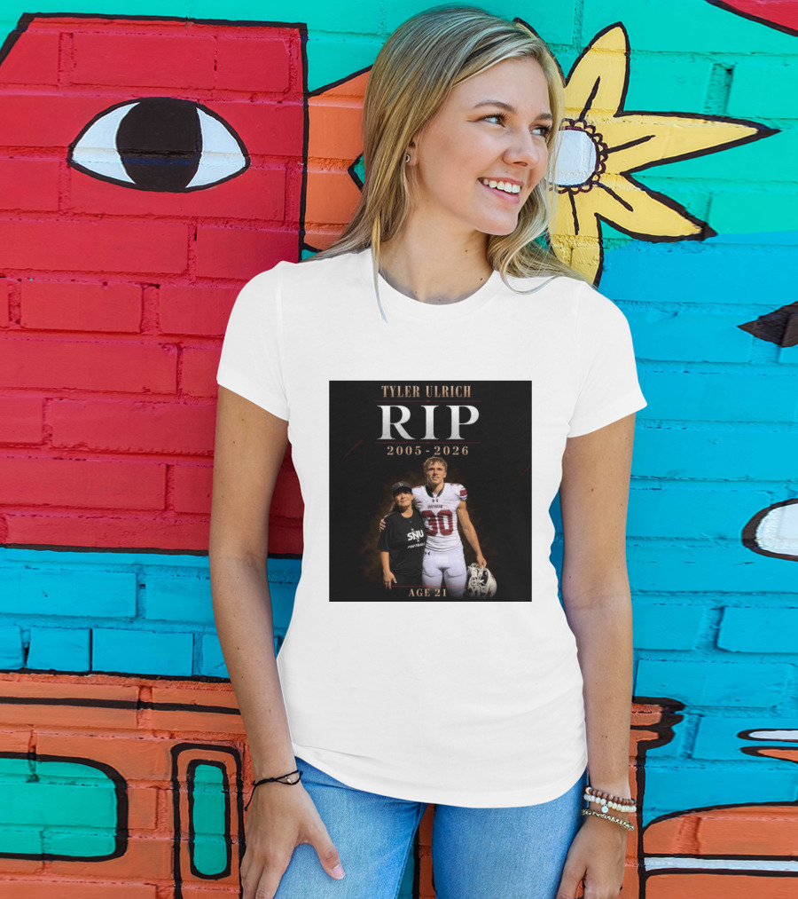 Tyler Ulrich RIP 2005 2026 Age 21 SNU Football T-Shirt