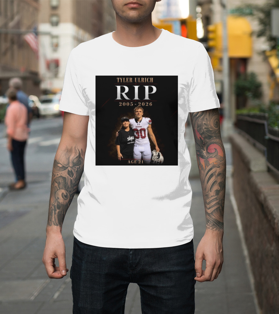 Tyler Ulrich RIP 2005 2026 Age 21 SNU Football T-Shirt