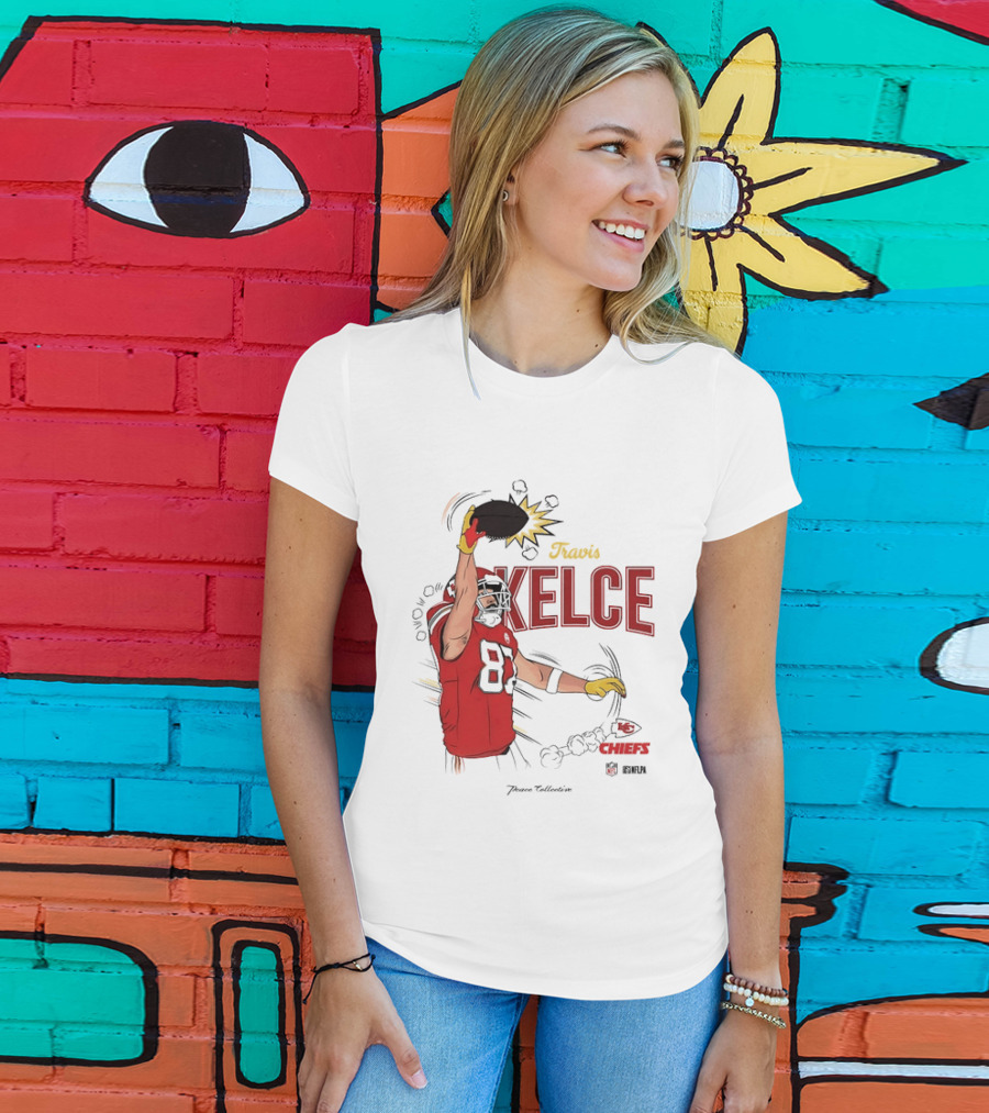 Travis Kelce Number 87 Kansas City Chiefs Football Chiefs 87 Kelce Player Catch T-Shirt