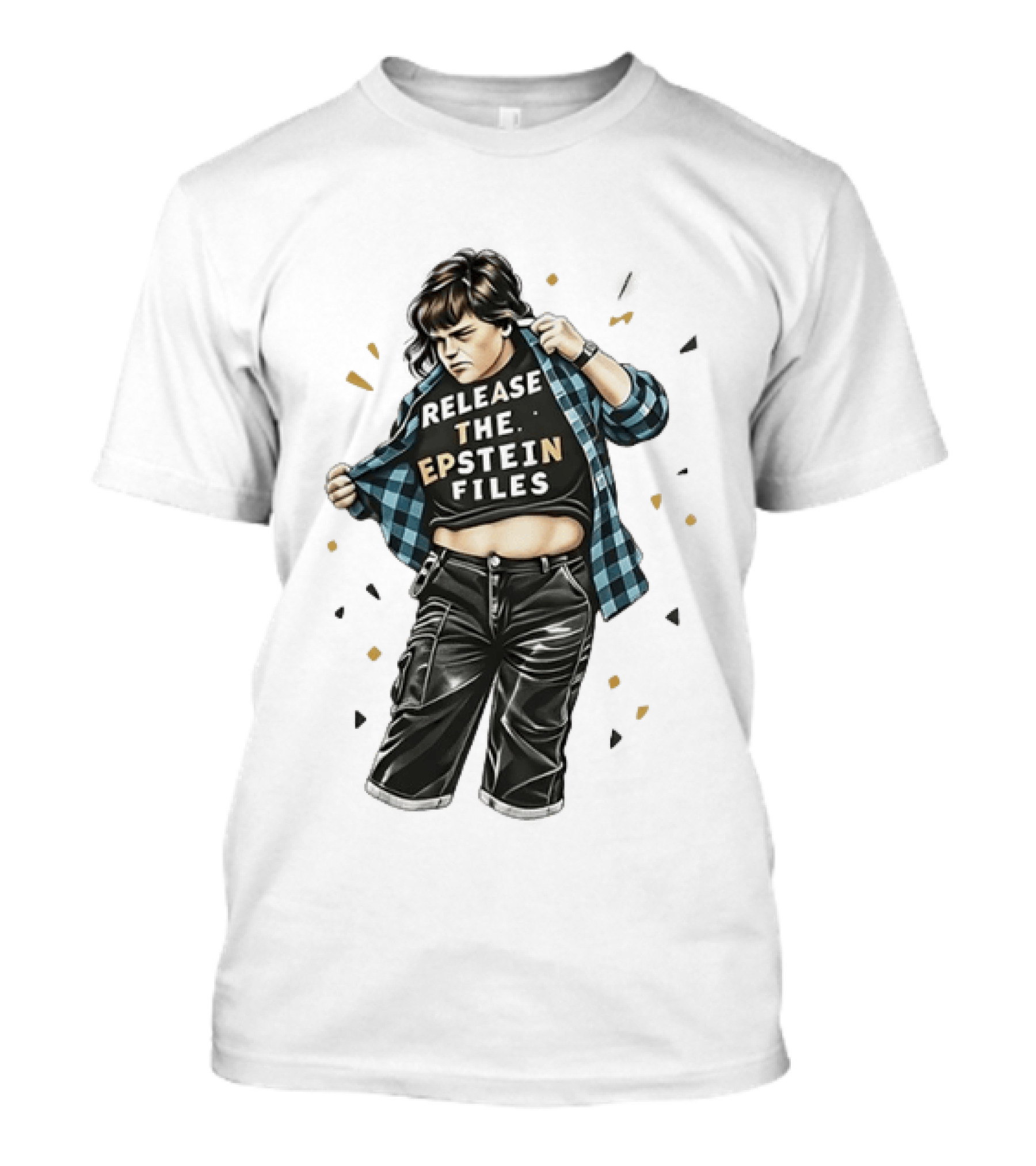 Chris Farley Release The Epstein Files Meme T-Shirt