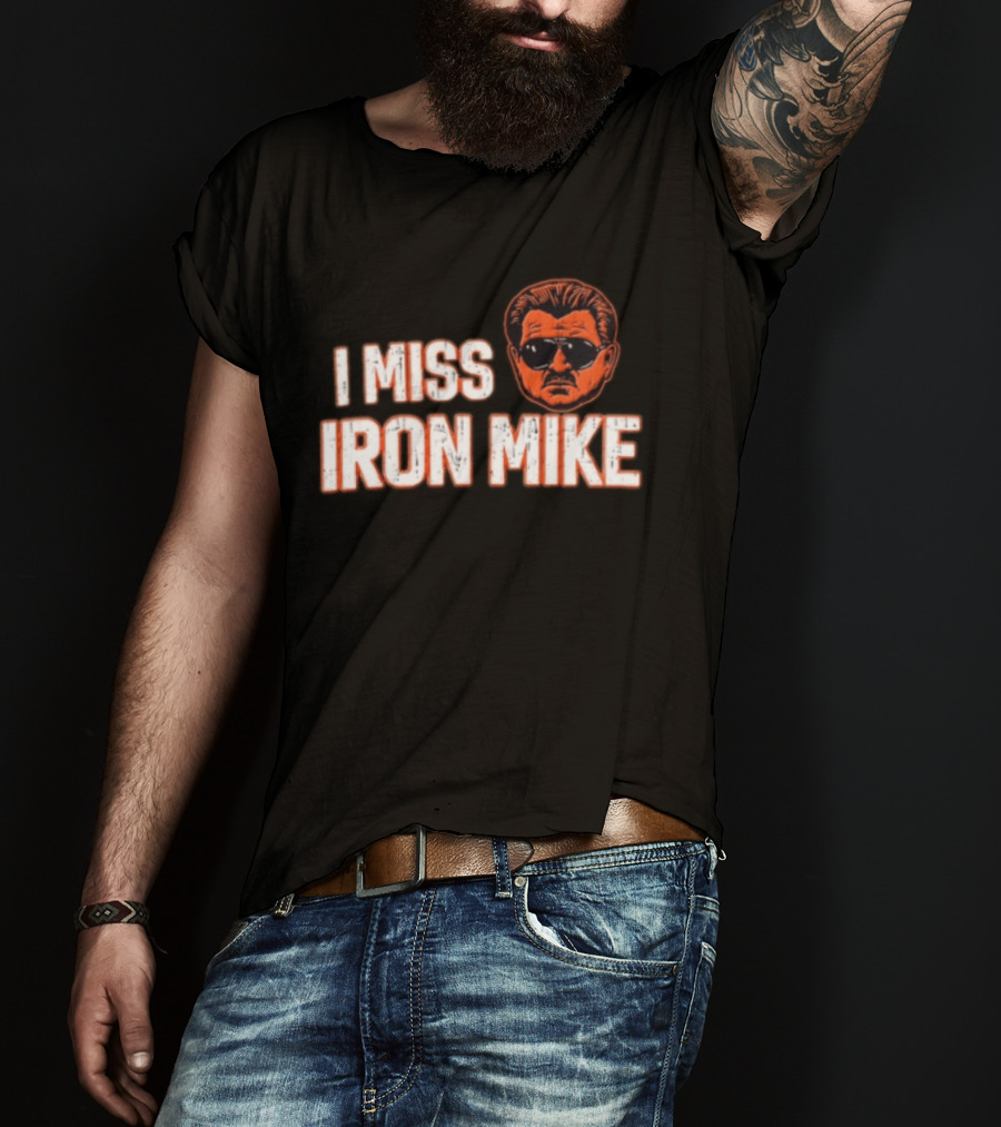 I Miss Iron Mike Ditka Chicago Bears Big Head T-Shirt