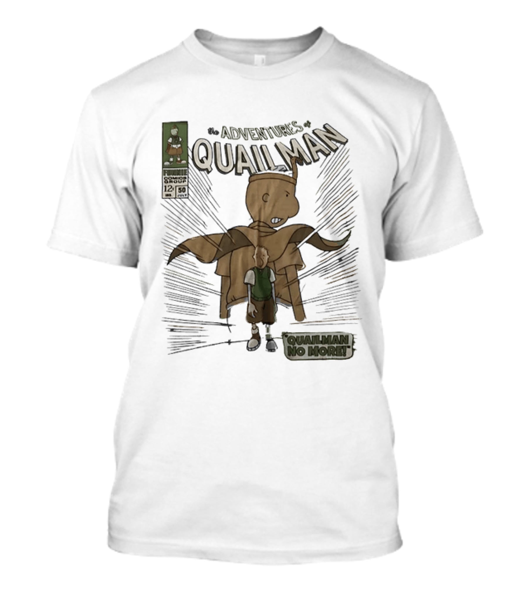Adventures Of Quailman Quailman No More Comic Issue 12 Group 50 T-Shirt