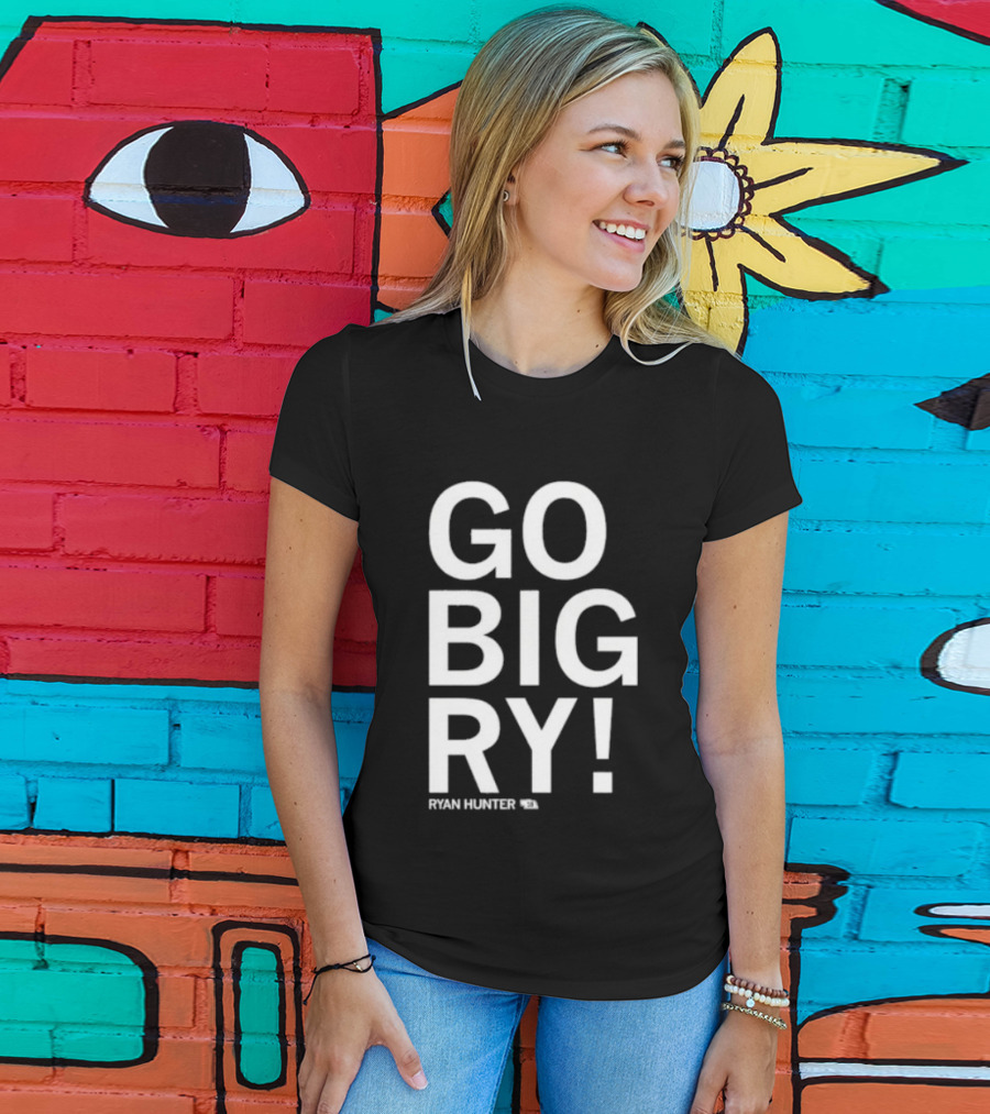 GO BIG RY Ryan Hunter 18 Football T-Shirt