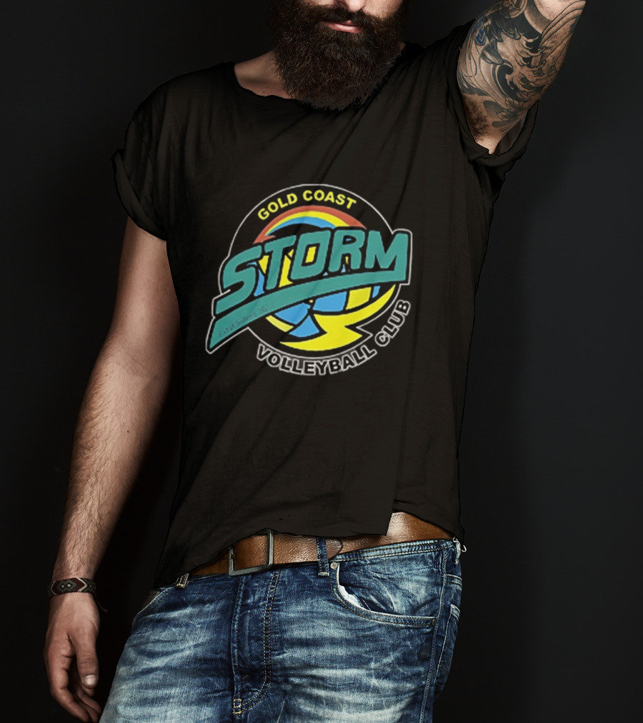Gold Coast Storm Volleyball Club Colorful T-Shirt