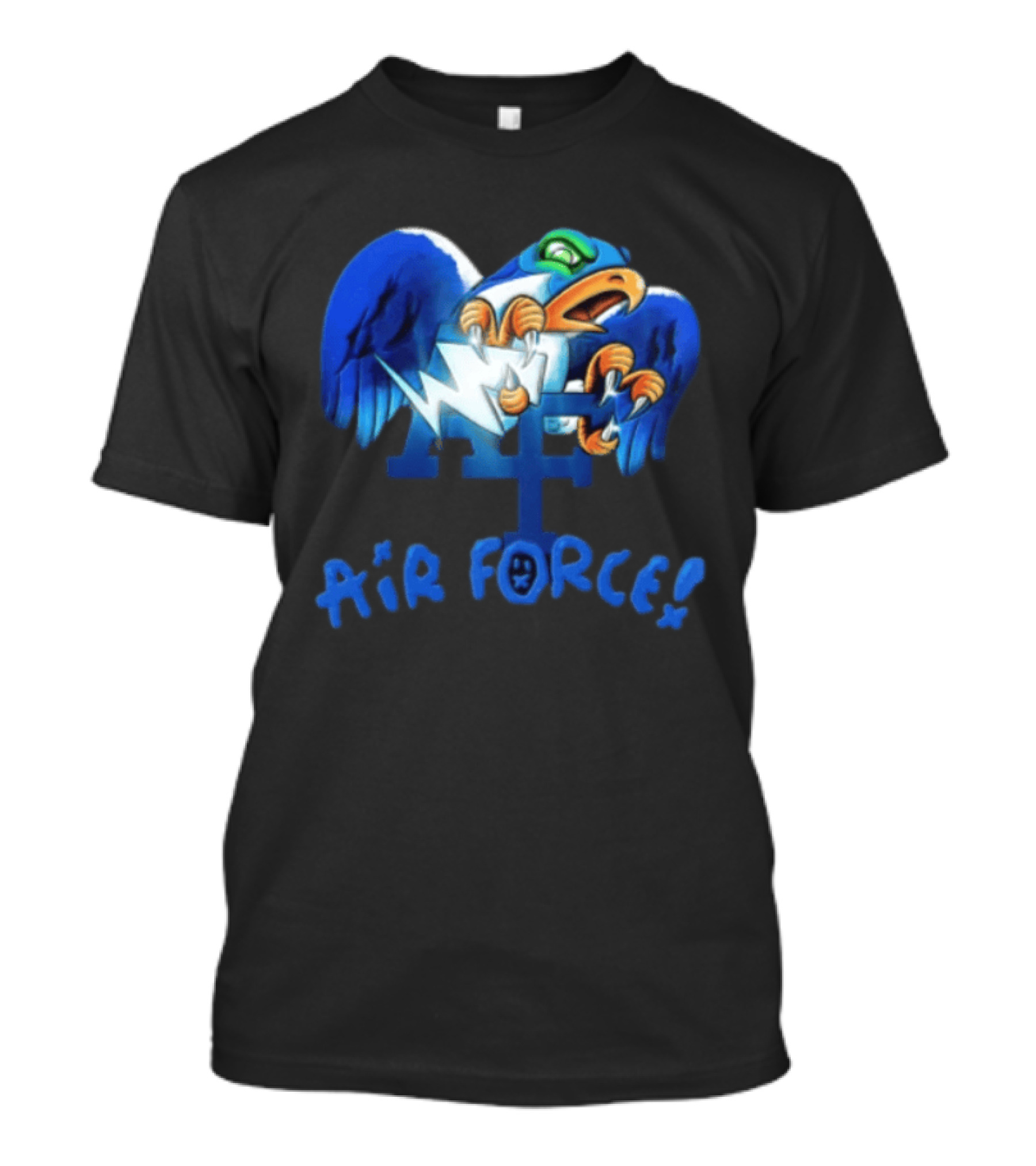 Air Force Falcons NCAA Blue Eagle Holding Lightning Halloween T-Shirt