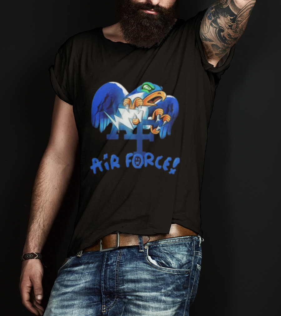 Air Force Falcons NCAA Blue Eagle Holding Lightning Halloween T-Shirt