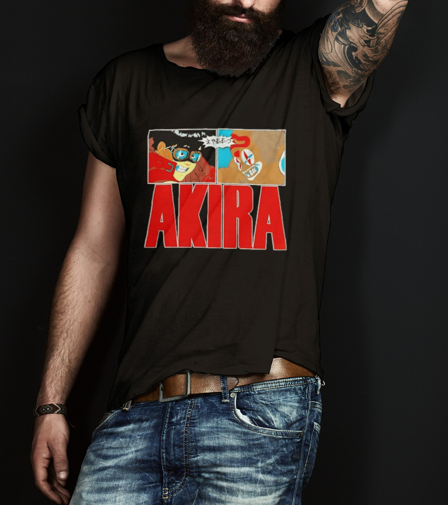 Akira Anime Manga Kaneda Joker Panels Japanese T-Shirt