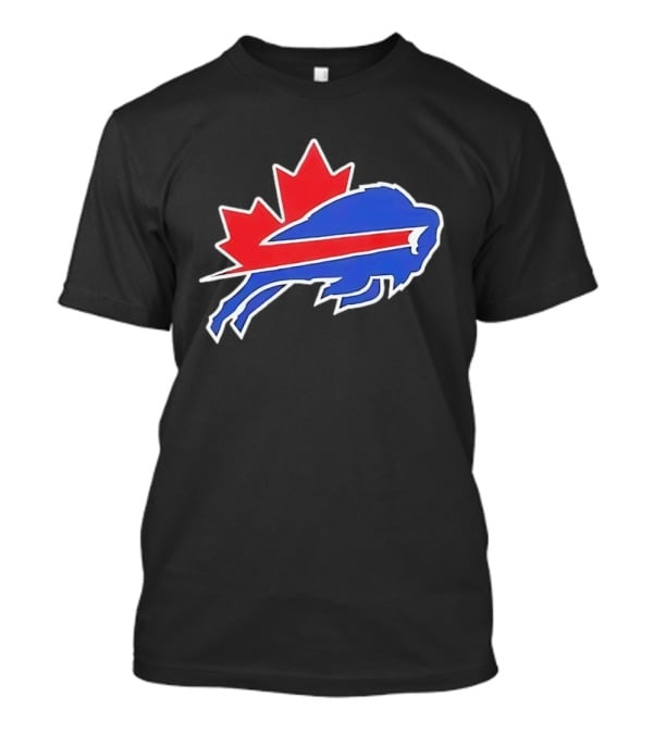 Buffalo Bills Maple Leaf Blue Red Buffalo T-Shirt