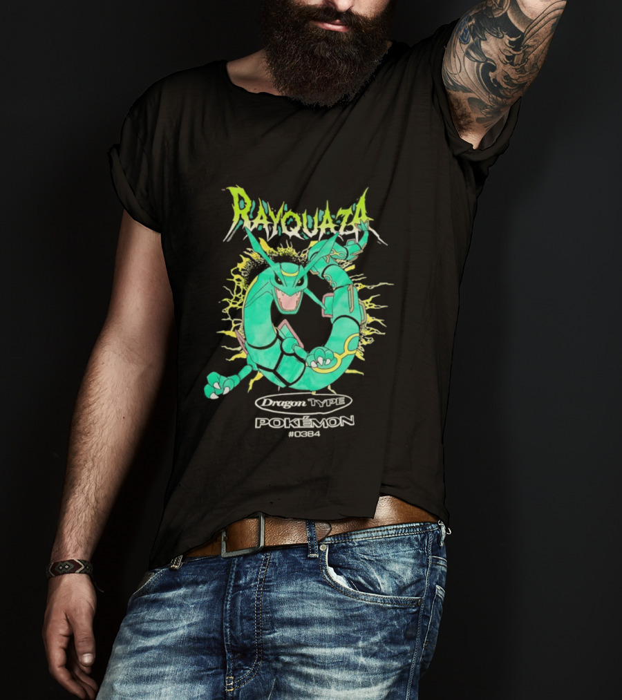 Rayquaza Dragon Type Pokémon No 0384 Gaming T-Shirt