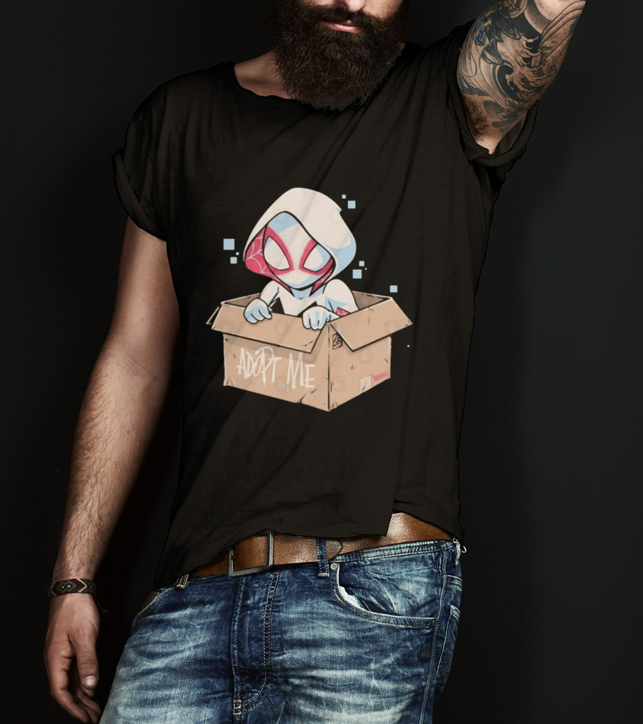 Ghost Spider Adopt Me Box Spider Gwen Marvel T-Shirt