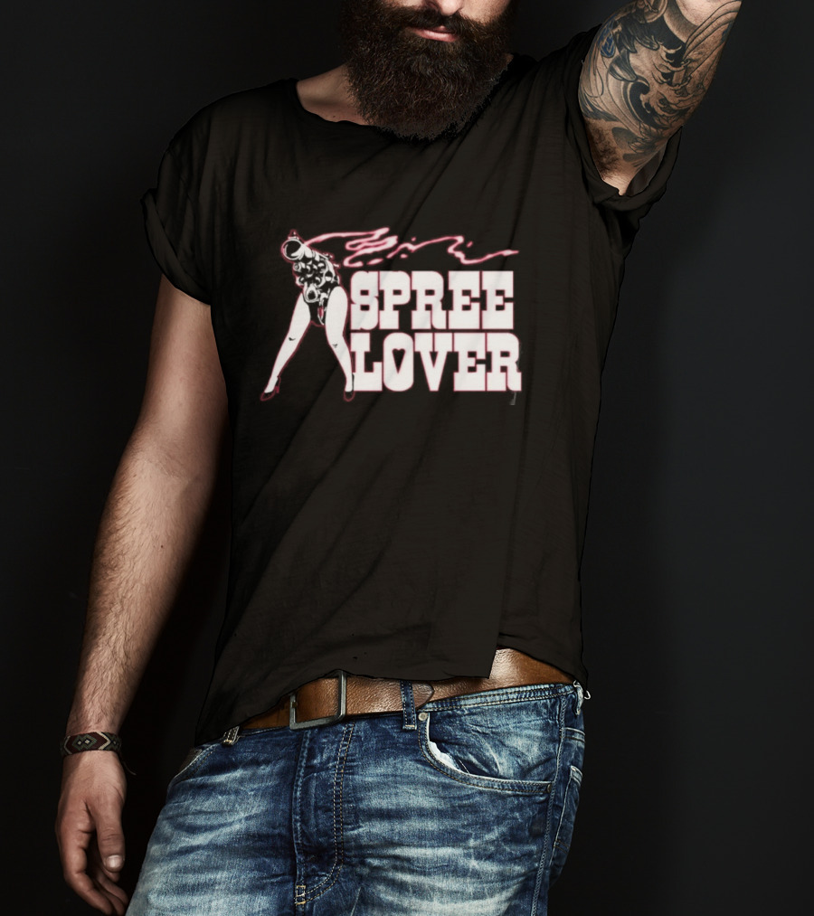 Spree Lover Bootleg Gun Girl Streetwear Vintage Aesthetic T-Shirt