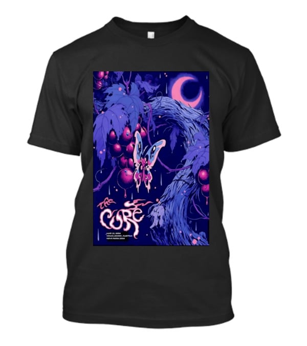 The Cure Cosmic Butterfly Moth Concert June 25 2008 Melbourne Australia T-Shirt