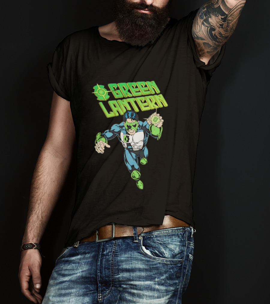 Green Lantern Comic Book Hero DC Comics Iconic Character Ring Power T-Shirt